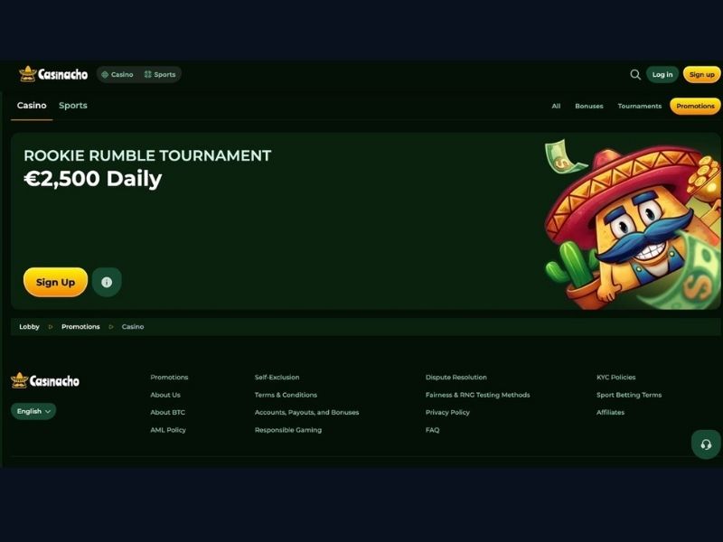 Casinacho Casino (Nacho Casino) mobil: Casinacho Originals, Bonus Buy und der vollständige Katalog auf dem Smartphone