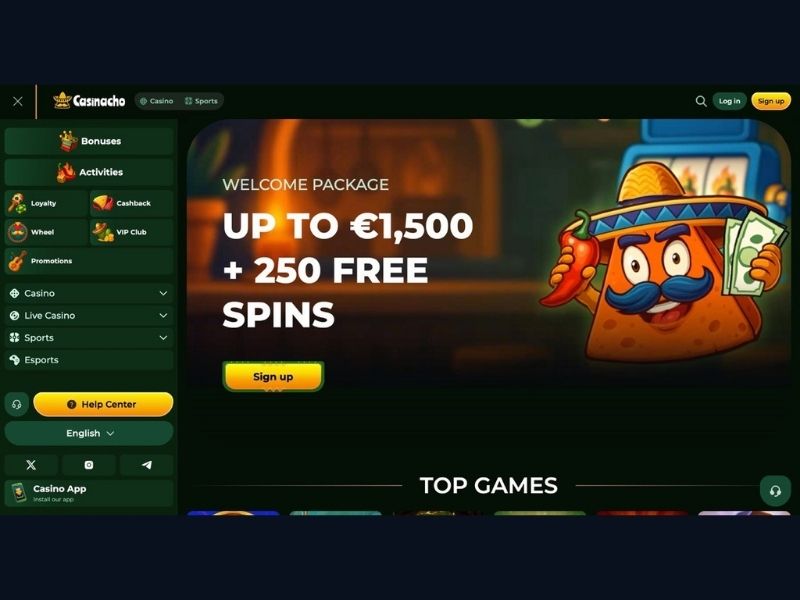 Bonussystem von Casinacho Casino Nacho Casino für deutsche Spieler im Überblick
