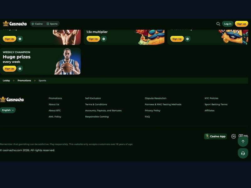 App-Einrichtung und Cashback-Monitoring bei Casinacho Casino für Deutschland mobil